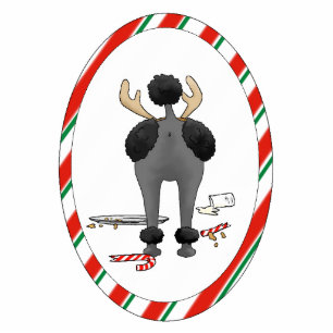 Nothin' Butt A Poodle Christmas Ornament