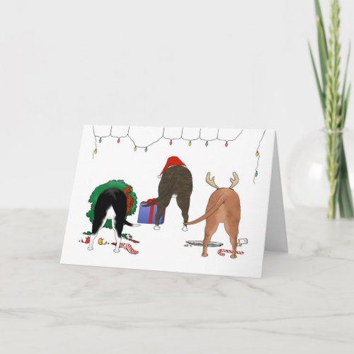 Nothin Butt A Staffie Christmas Holiday Card