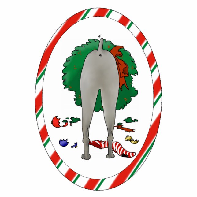 Nothin' Butt A Weimaraner Christmas Ornament (Front)