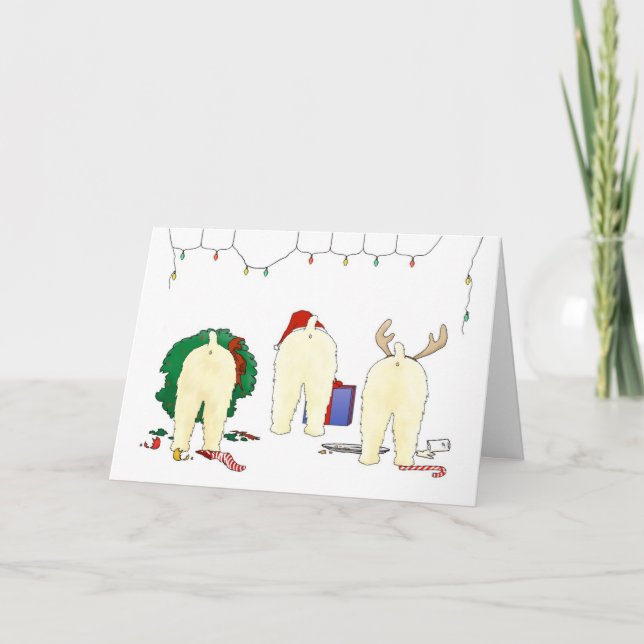 Nothin' Butt A Wheaten Christmas Holiday Card (Front)