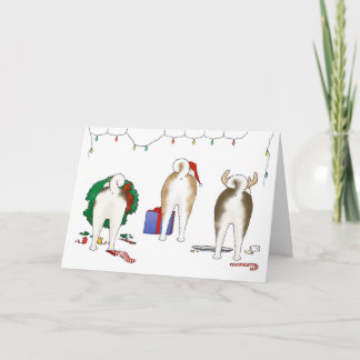 Nothin' Butt An Akita Christmas Greeting Card
