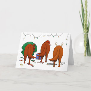 Nothin' Butt An Irish Setter Christmas Holiday Card