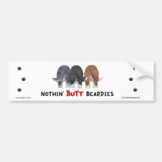 Nothin' Butt Beardies Bumper Sticker