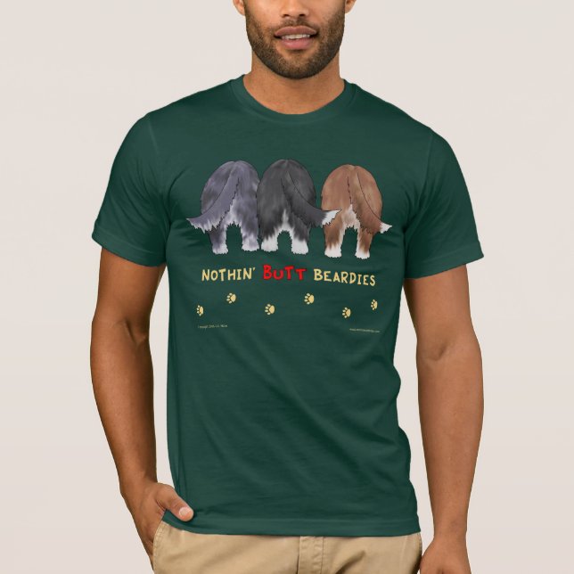 Nothin' Butt Beardies Dark T-shirt (Front)
