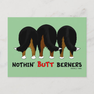 Nothin' Butt Berners Postcard