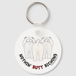 Nothin' Butt Bichons Keychain