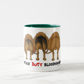 Nothin' Butt Bloodhounds Two-Tone Coffee Mug