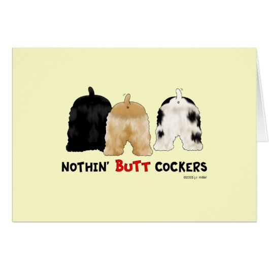 Nothin' Butt Cockers Cards (Front Horizontal)