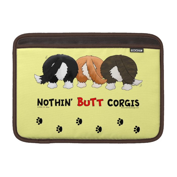 Nothin' Butt Corgis Sleeves For MacBook Air