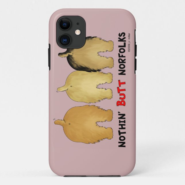 Nothin' Butt Norfolks Case-Mate iPhone Case (Back)