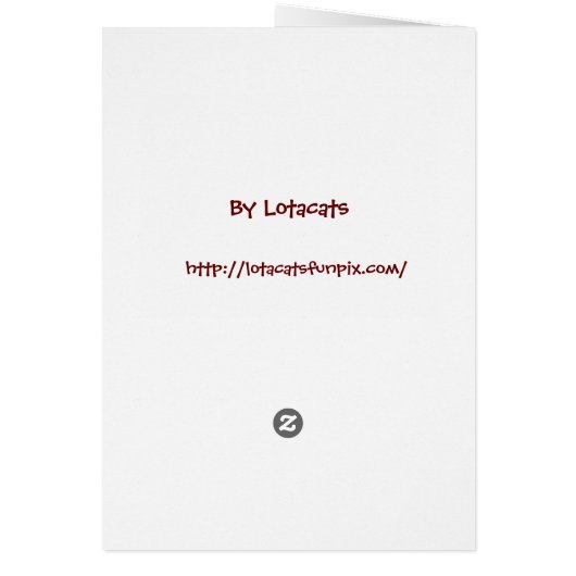 Nothin' Butt Spots Card (Back)