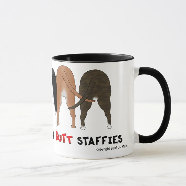 Nothin' Butt Staffies Mug (Right)
