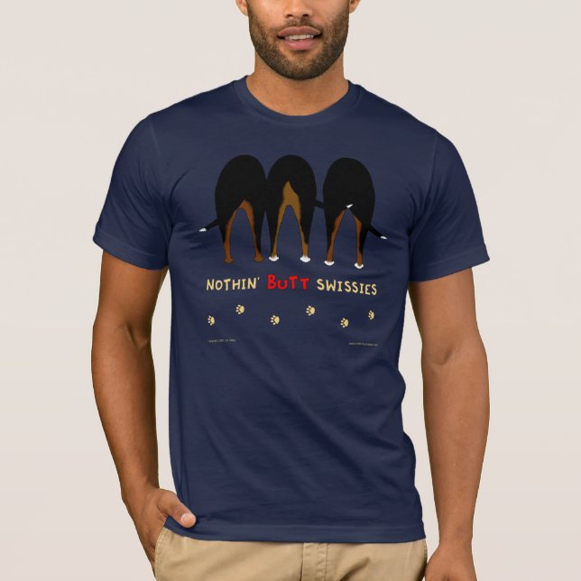 Nothin' Butt Swissies Dark Shirt (Front)