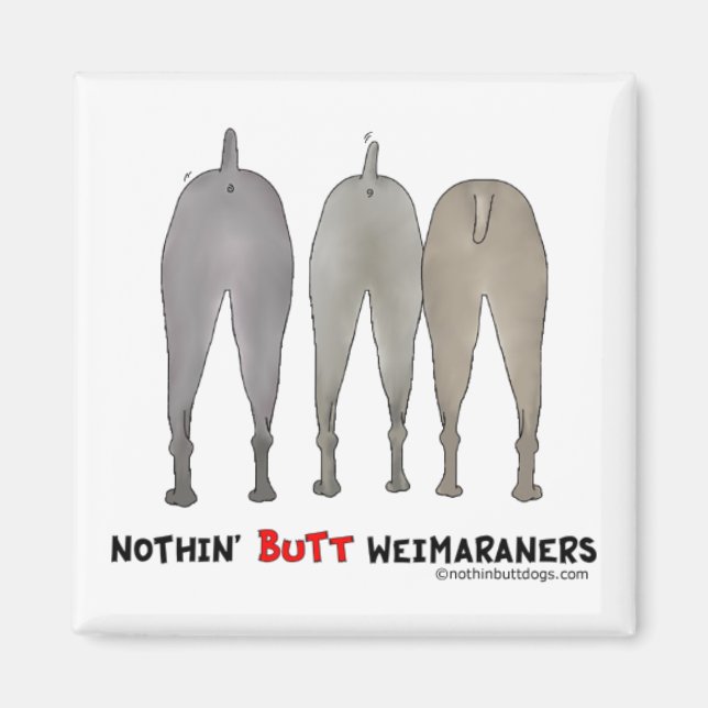 Nothin' Butt Weimaraners Magnet (Front)