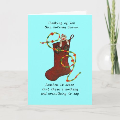 Nothing and everything to say at Christmas Card