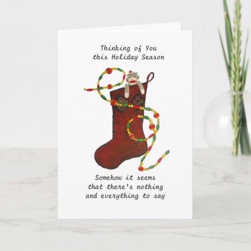 Nothing and everything to say at Christmas Card