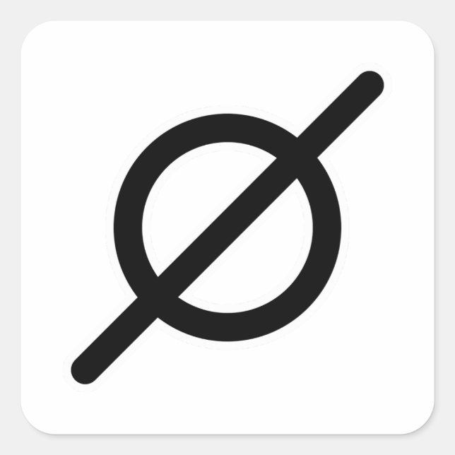 Nothing Atheist Square Sticker (Front)