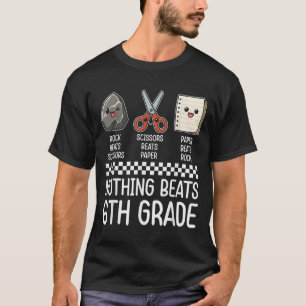 Nothing Beats 6th Grade Funny Back To School Kids T-Shirt