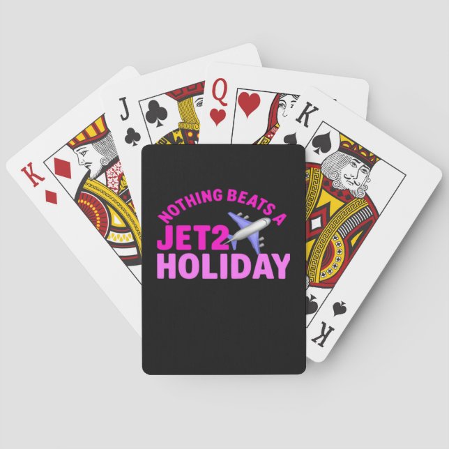 Nothing Beats A Jet2 Holiday Meme Sloth Poker Cards (Back)