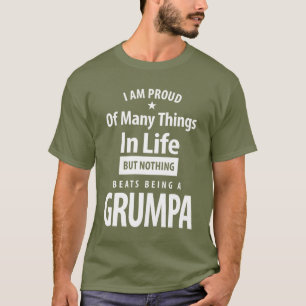 Nothing Beats Being a Grumpa Father and Grandpa T-Shirt