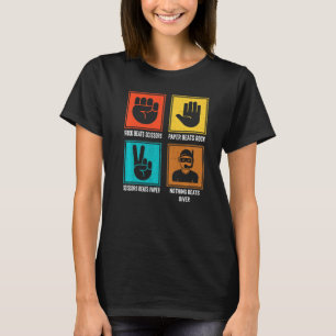 Nothing Beats Diver Cool Scuba Underwater Diver T-Shirt