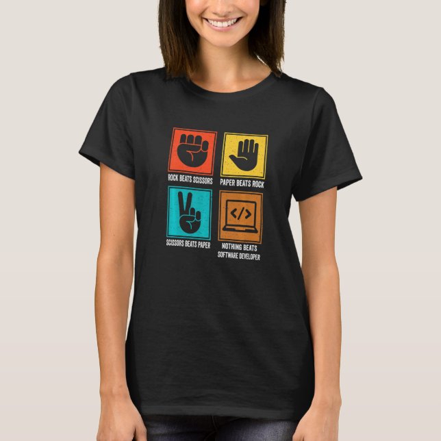 Nothing Beats Software Developer Programmer Coding T-Shirt (Front)