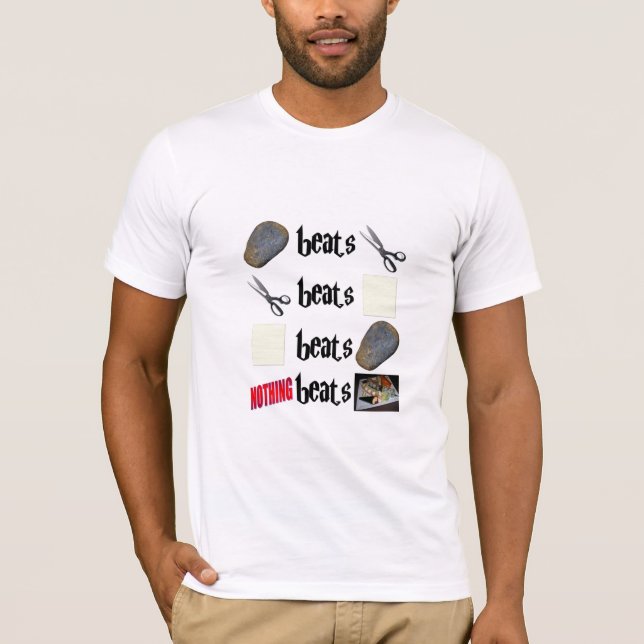 "Nothing Beats Sushi" Men's T-Shirt (Front)