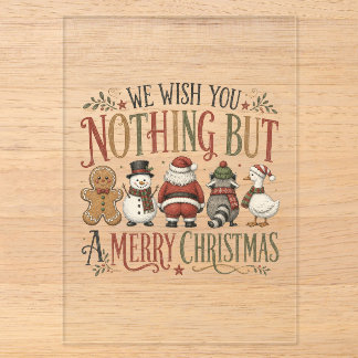 Nothing But a Merry Christmas Acrylic Invitations