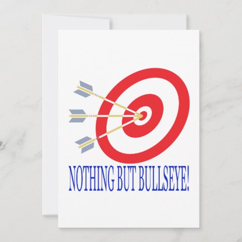 Nothing But Bullseye Personalized Announcement
