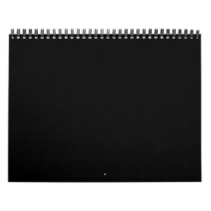 Nothing But Color - Everything Black - Only Black Calendar
