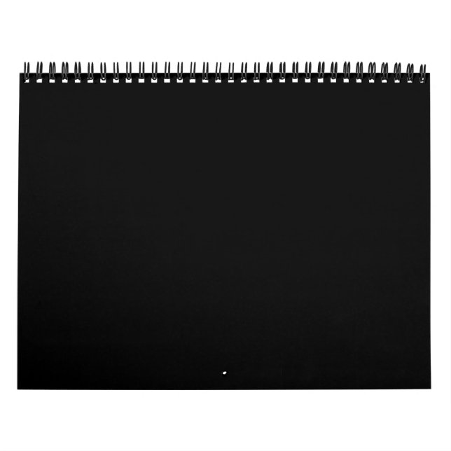 Nothing But Color - Everything Black - Only Black Calendar (Cover)