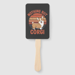 Nothing But Corgi Hand Fan