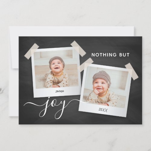 Nothing But Joy Holiday Pinup Photo Card