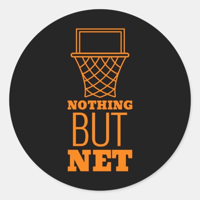 Nothing But Net  Classic Round Sticker (Front)