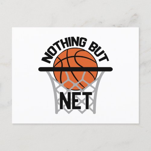 Nothing But Net Gift Idea Basketball Postcard