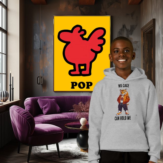 Nothing can Hold me: Fierce Tiger for Teens Hoodie (Creator Uploaded)