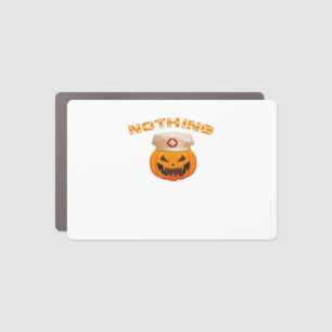 Nothing Can Scare A Nurse, Halloween Spooky Pumpki Car Magnet
