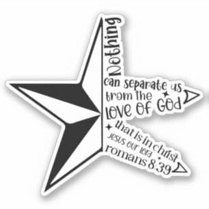 Nothing Can Separate Us Christian Faith  Sticker
