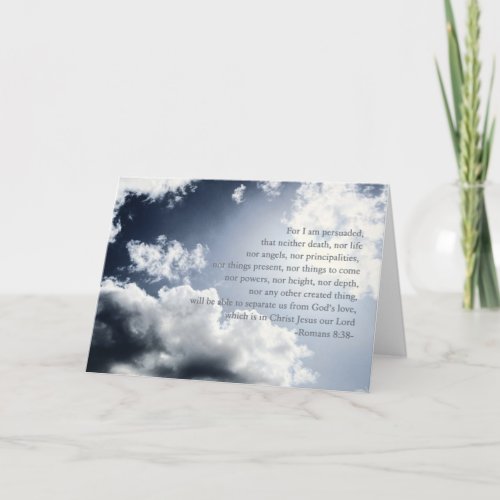Nothing can separate us from Gods love hospice Card