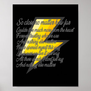 Nothing Else S (lyrics) Sticker  Poster
