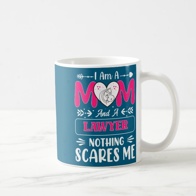 Nothing Es Me Funny Lawyer Mom Quote  Coffee Mug (Right)