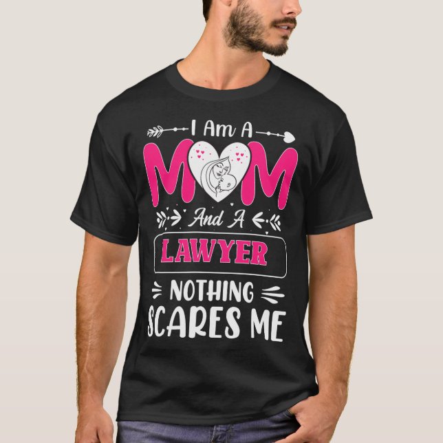 Nothing Es Me Funny Lawyer Mom Quote  T-Shirt (Front)