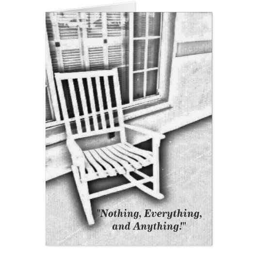 Nothing, Everything, and Anything Cards (Front)
