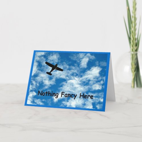 Nothing Fancy Here Just A Plane Thanksgiving Card