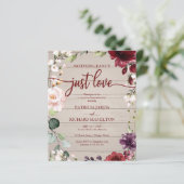 Nothing Fancy Inexpensive Wedding Invitations (Standing Front)