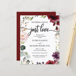 Nothing Fancy Inexpensive Wedding Invitations