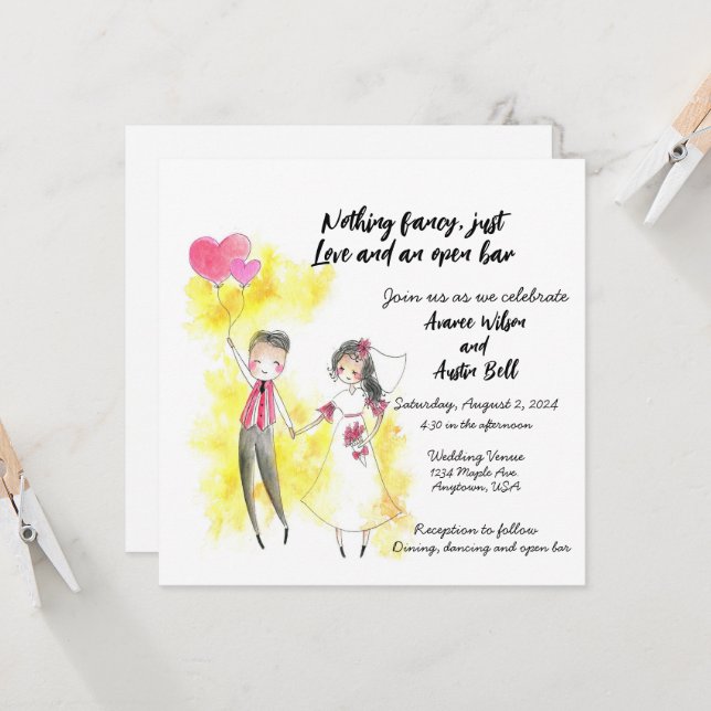 Nothing fancy just Love and an open bar (Front/Back In Situ)