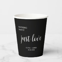 Nothing Fancy Just Love Black Wedding  