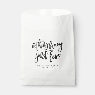 Nothing fancy just love casual Wedding Favor Bag