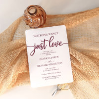 Nothing Fancy Just Love Casual Wedding